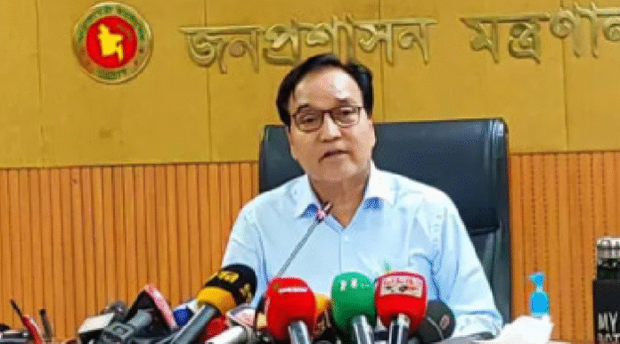 সরানো হলো জনপ্রশাসন সচিব মোখলেস উর রহমানকে