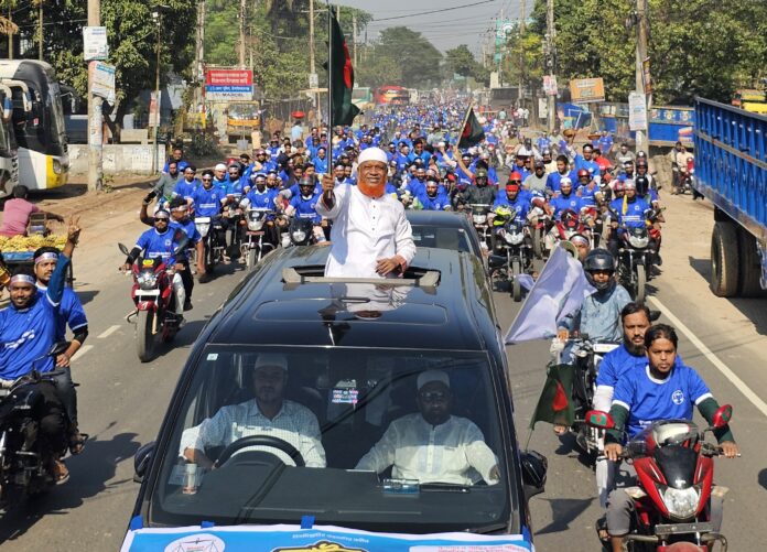 ৩ হাজার মোটরসাইকেল নিয়ে জামায়াত নেতার শোডাউন
