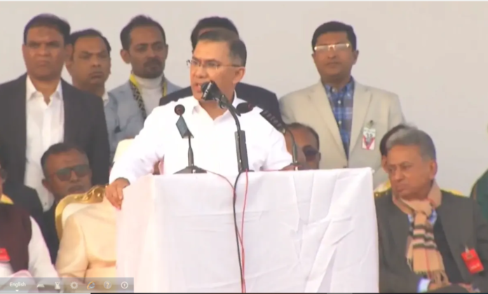 এখন সবাই মিলে দেশ গড়ার সময় ; যেকোনো মূল্যে শান্তি শৃঙ্খলা রক্ষা করতে হবে : তারেক রহমান