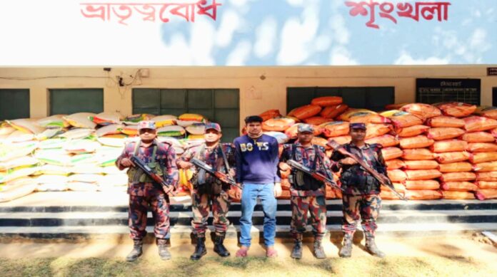 জুড়ীতে বিজিবির অভিযানে ভারতীয় ১৩৫ বস্তা জিরা উদ্ধার, জব্দ ট্রাকসহ মালামাল