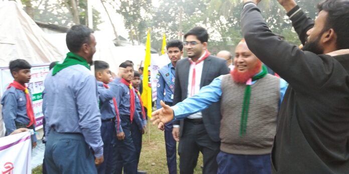পীরগাছায় ৪র্থ কাব ক্যাম্পুরী মরহুম শাহ আব্দুল মান্নান কাব মেলা উদ্বোধন