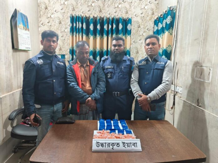 মানিকগঞ্জের সিংগাইরে ৫ হাজার পিস ইয়াবা ট্যাবলেটসহ এক মাদক কারবারি গ্রেফতার