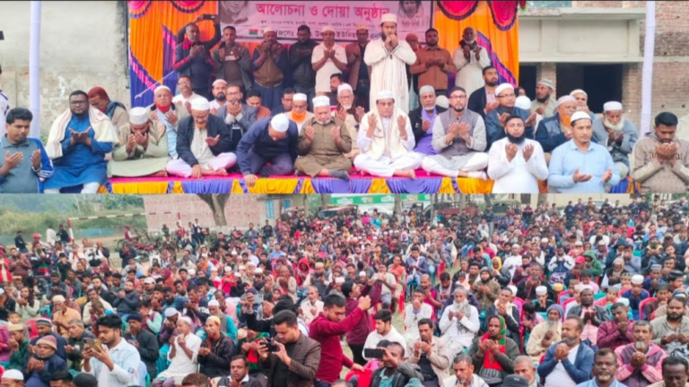 শার্শার উলাশীতে খালেদা জিয়ার রোগ মুক্তি ও সুস্থতা কামনায় দোয়া মাহফিল অনুষ্ঠিত