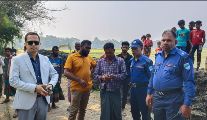 শার্শায় অবৈধ ভাবে মাটি কাটার দায়ে ৫০ হাজার টাকা জরিমানা