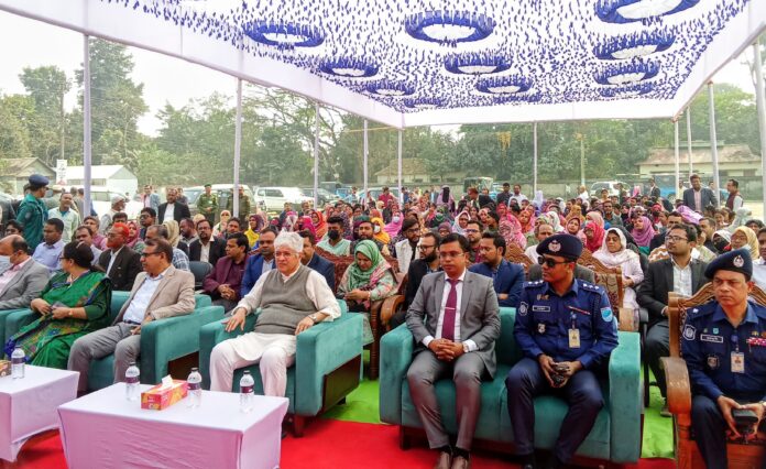 কুলিয়ারচরে ভোটের গাড়ির কার্যক্রম উদ্বোধন করেন: উপদেষ্টা আদিলুর রহমান খান