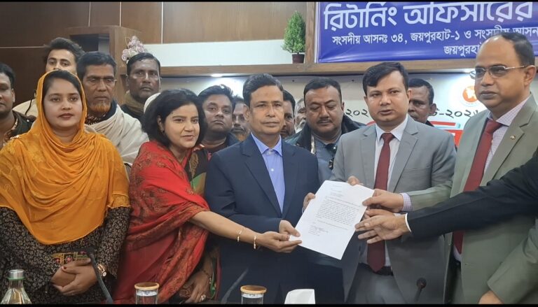 জয়পুরহাট – ২ আসনে বিএনপি কেন্দ্রীয় নির্বাহী কমিটির সদস্য মোস্তফার মনোনয়ন প্রত্যাহার