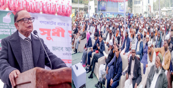 বাগেরহাটে গণভোটের প্রচার ও ভোটার উদ্বুদ্ধকরণে সুধী সমাবেশ হ্যাঁ ভোটের পক্ষে জনগণকে ঐক্যবদ্ধ হওয়ার আহ্বান: উপদেষ্টা আলী ইমাম মজুমদারের
