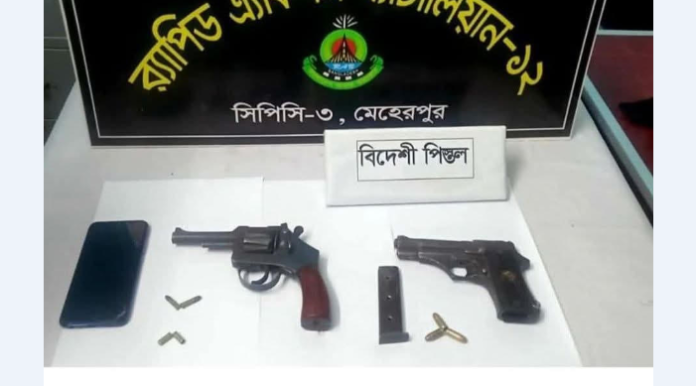 কুষ্টিয়ায় র্যাবের অভিযানে গিট্টু বাহিনী প্রধানসহ আটক-২