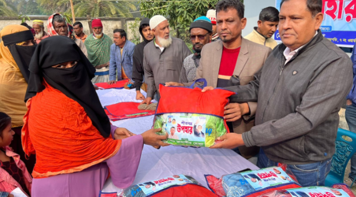 বেগম জিয়ার রুহের মাগফিরাত কামনায় কুয়াকাটায় বিএনপি নেতার শীতবস্র বিতরণ