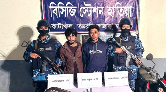 অপারেশন ডেভিল হান্ট-২: নোয়াখালীতে আগ্নেয়াস্ত্র ও গুলিসহ গ্রেপ্তার ২