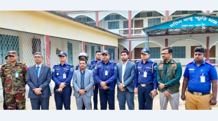 ঈশ্বরদীতে জেলা প্রশাসনের ভোটকেন্দ্র পরিদর্শন ও নির্বাচনী মহড়া