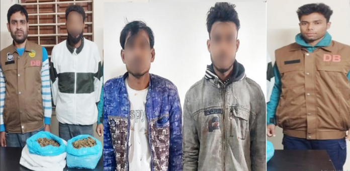রাজশাহী নগরীতে গাঁজা-সহ মাদক কারবারী গ্রেফতার-৩