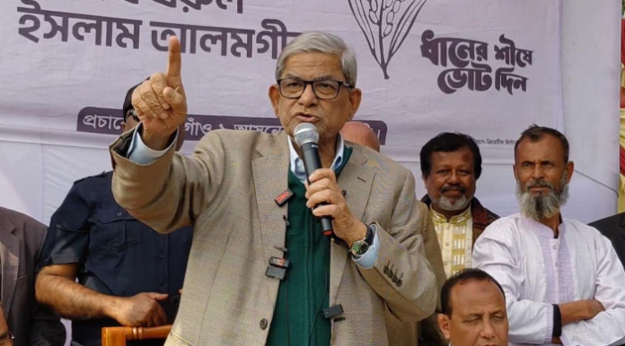 ‘সংস্কারের জন্য গণভোটে হ্যাঁ ভোট দিন’: ঠাকুরগাঁওয়ে মির্জা ফখরুল