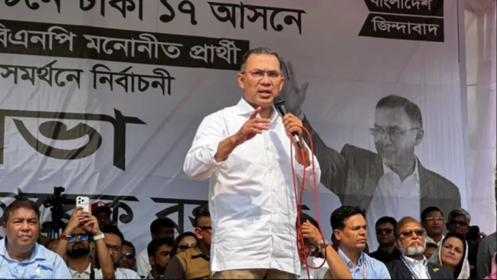 'দেশ পুনর্গঠনের পরিকল্পনা ও অভিজ্ঞতা শুধু বিএনপিরই আছে': ঢাকা-১৭ আসনের পথসভায় তারেক রহমান