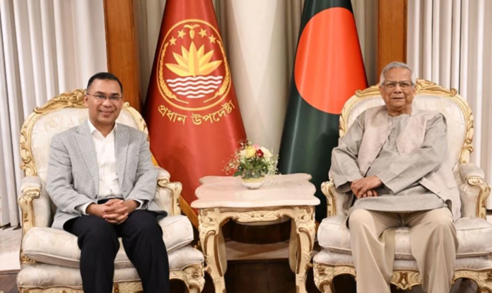 তারেক রহমানকে প্রধান উপদেষ্টার অভিনন্দন: ‘দেশের গণতান্ত্রিক উত্তরণে এক ঐতিহাসিক মাইলফলক’