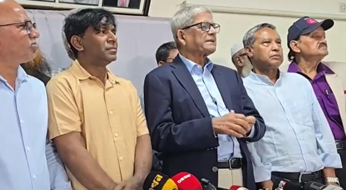 ‘নিষিদ্ধ আওয়ামী লীগের কার্যালয় খোলার সুযোগ নেই, ব্যবস্থা নেওয়া হবে আইনি পথে’: মির্জা ফখরুল