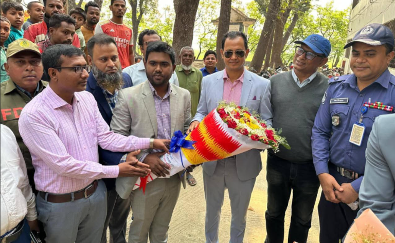 উন্নয়নের প্রত্যাশায় নতুন অধ্যায়: তাহিরপুরে ফুলেল সংবর্ধনায় নবনির্বাচিত সংসদ সদস্য