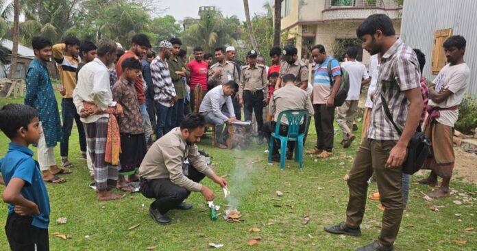 কলাপাড়া পৌর শহরে গাঁজা সেবনে ৩ জনের কারাদণ্ড