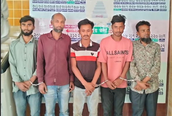নোয়াখালীতে ৫ মাদকসেবীকে কারাদণ্ড