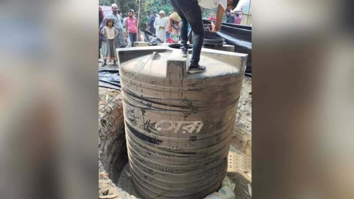 নাটোরে মাটির নিচে পানির ট্যাংকে ১০ হাজার লিটার জ্বালানি তেল মজুত