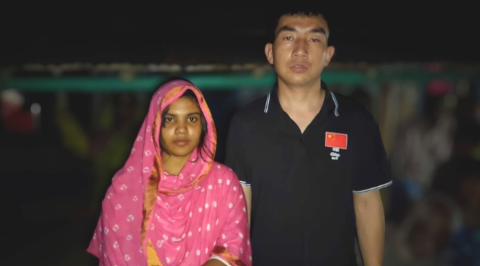 প্রেমের টানে রংপুরে এসে তরুণীকে বিয়ে করলেন চীনা যুবক