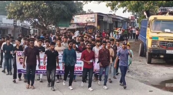 ভাঙ্গুড়ায় নব-নির্বাচিত আহ্বায়ক কমিটি কে ছাত্রদলের শুভেচ্ছা ও আনন্দ মিছিল