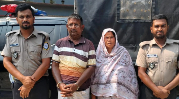 চাঁপাইনবাবগঞ্জের রহনপুরে চিহ্নিত মাদক ব্যবসায়ী স্বামী-স্ত্রী গ্রেফতার, ভ্রাম্যমাণ আদালতে জেল-জরিমানা