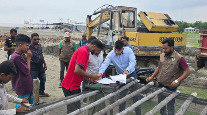 কুয়াকাটায় অবৈধভাবে বালু উত্তোলনে অভিযুক্ত যুবককে ১ মাসের বিনাশ্রম কারাদণ্ড
