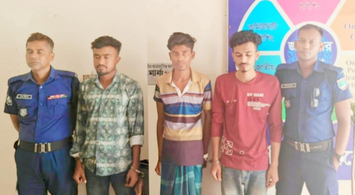শার্শায় প্রবাসীর স্ত্রীকে সংঘবদ্ধ ধর্ষণের অভিযোগে তিন যুবক আটক