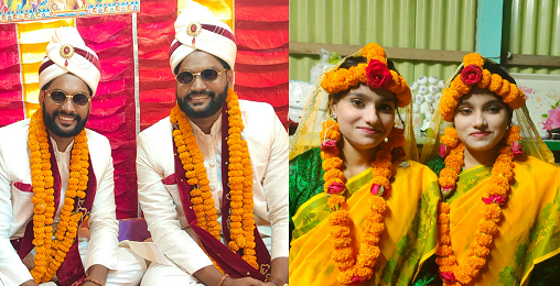 ভূঞাপুরে জমজ বোনের সঙ্গে জমজ ভাইয়ের বিয়ে দিয়ে চমক সৃষ্টি