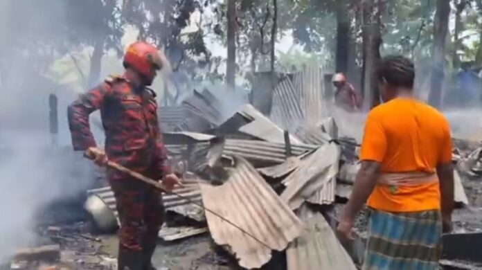 কালকিনিতে ভয়াবহ অগ্নিকাণ্ডে বসতভিটা ছাই, নিঃস্ব পরিবার-গবাদি পশুসহ ব্যাপক ক্ষয়ক্ষতি