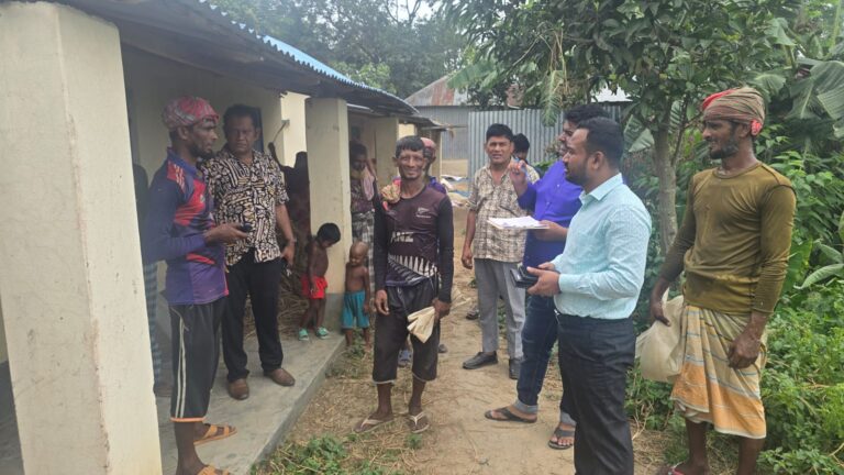 জেলা প্রশাসকের নির্দেশনায় আশ্রয়ণ প্রকল্প পরিদর্শনে এসিল্যান্ড; বাতিলের ঘোষণা বিক্রি হওয়া ঘরের বরাদ্দ