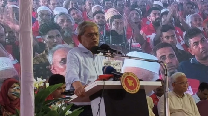 তিস্তা মহাপরিকল্পনা বাস্তবায়ন ও মাদক ও সামাজিক অপরাধমুক্ত আধুনিক বাংলাদেশ গড়ার প্রত্যয়: লালমনিরহাটে মির্জা ফখরুল