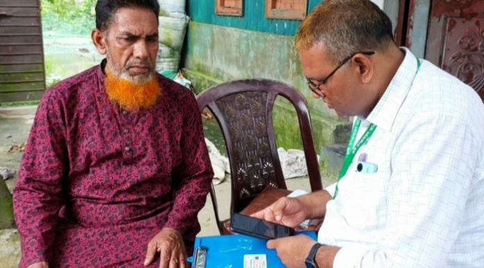 উল্লাপাড়ায় কৃষক কার্ডের তথ্য সংগ্রহ শুরু