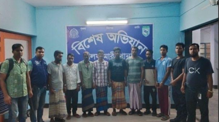 সুনামগঞ্জের জগন্নাথপুরে হত্যা মামলার আট আসামি পঞ্চগড় থেকে গ্রেফতার