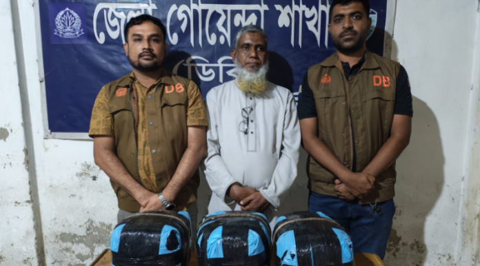 নোয়াখালীতে ১২ কেজি গাঁজাসহ মাদক কারবারি গ্রেপ্তার