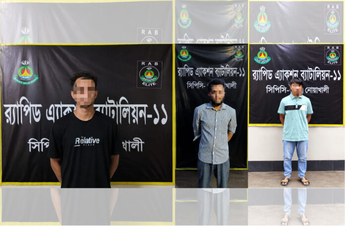 নোয়াখালীতে দুই চাঞ্চল্যকর হত্যা মামলার আসামিসহ গ্রেপ্তার-৩