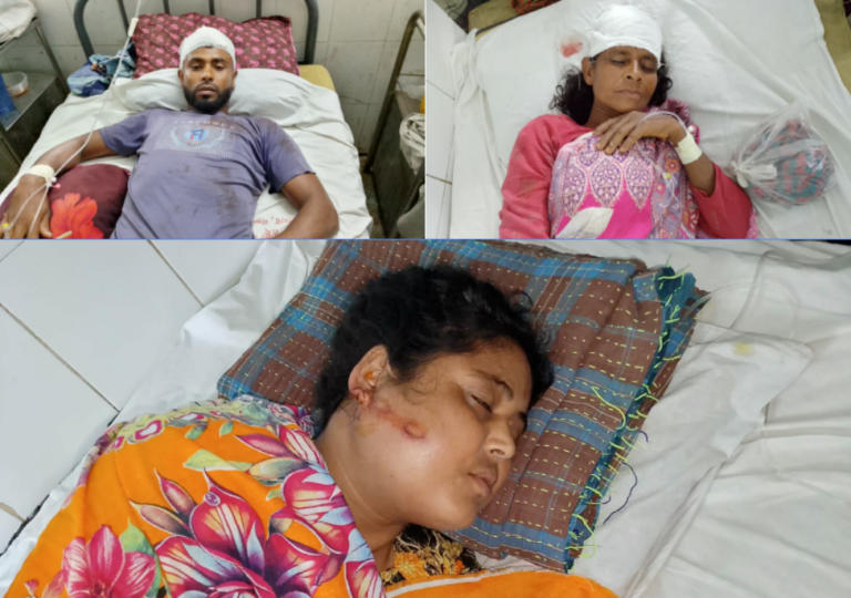 সাপাহারে বিবাদমান সম্পত্তি নিয়ে সৃষ্ট সংঘর্ষে মহিলা সহ আহত- ৩