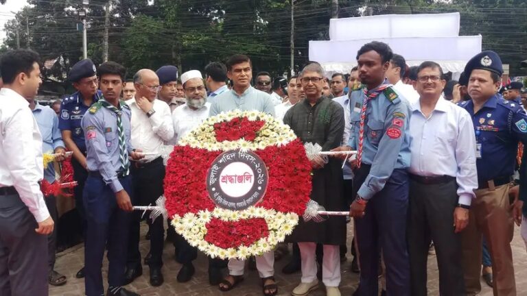 জুলাই শহীদ দিবসকে আমরা চেতনায় ধারণ করি ও গণতান্ত্রিক বাংলাদেশ গড়ার জন্য চেতনায় লালন করে এগিয়ে যাব রংপুরে-মুক্তিযুদ্ধবিষয়ক মন্ত্রী