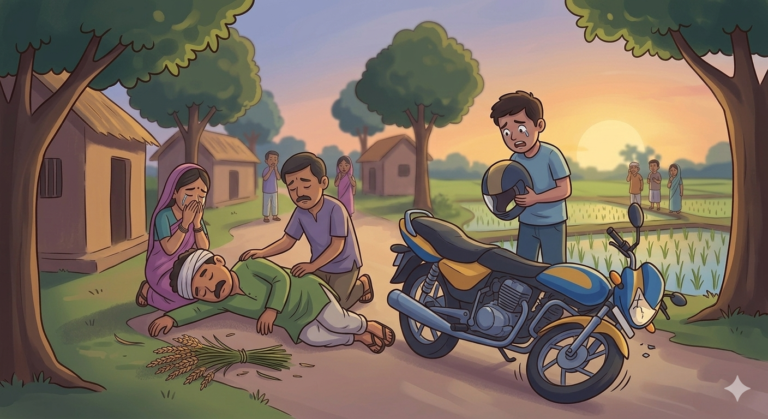 চাঁপাইনবাবগঞ্জের ভোলাহাটে মোটরসাইকেলের ধাক্কায় কৃষক নিহত