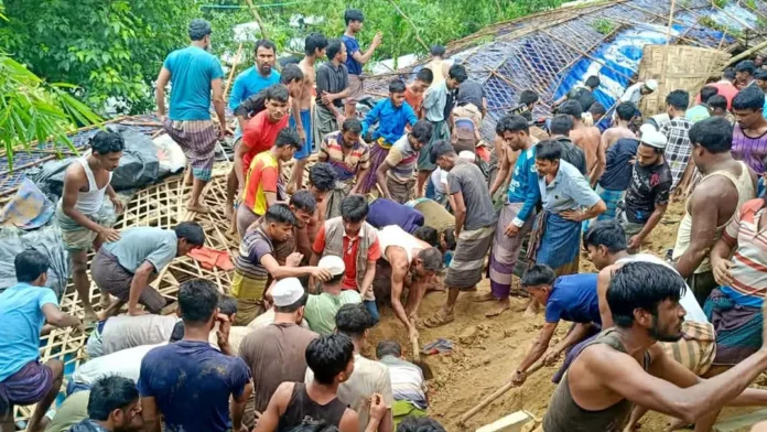 উখিয়ায় পাহাড়ধসের ঘটনায় নিহত বেড়ে ৮, জীবিত উদ্ধার ১৪