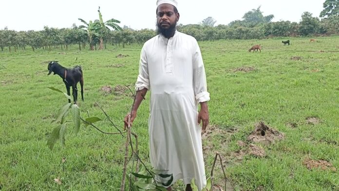 সাপাহারে জমি নিয়ে বিরোধে প্রাণনাশের হুমকির অভিযোগ