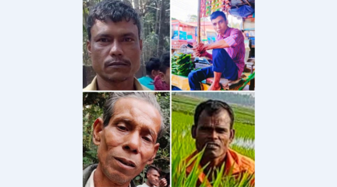 সুনামগঞ্জের জগন্নাথপুর পৌর-শহরে নৌকাডুবিতে নিখোঁজ চারজনের মরদেহ উদ্ধার