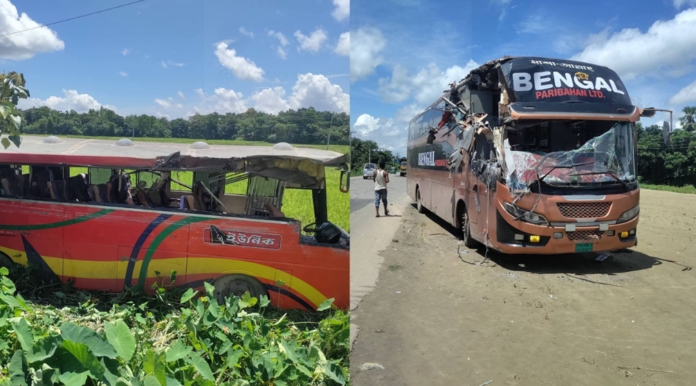 বগুড়া ও সিলেটে পৃথক বাস দুর্ঘটনায় প্রাণ গেল ১৫ জনের, আহত ৩০