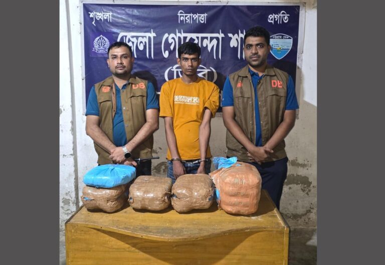 নোয়াখালীতে সিএনজিতে ১১ কেজি গাঁজা, গ্রেপ্তার-১