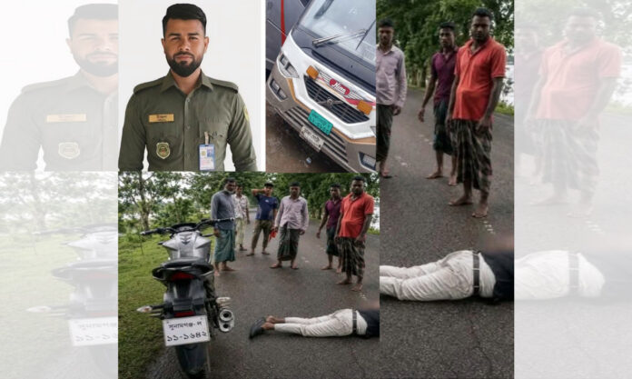 সুনামগঞ্জ-জগন্নাথপুর-ঢাকা আঞ্চলিক মহা-সড়কে বাস চাপায় মোটরসাইকেল আরোহী নিহত