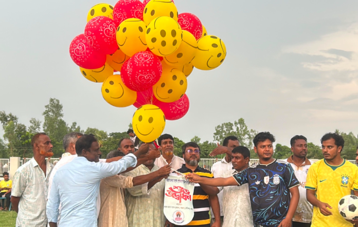 রাণীনগরে জাগ্রত জনতা সংসদ গোল্ডকাপ ফুটবল টুর্নামেন্টের উদ্বোধন