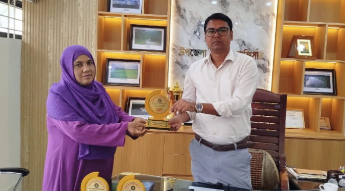 ঝিনাইগাতীতে টানা ৪ বার শ্রেষ্ঠ ইউনিয়ন পরিষদ নির্বাচিত গৌরীপুর