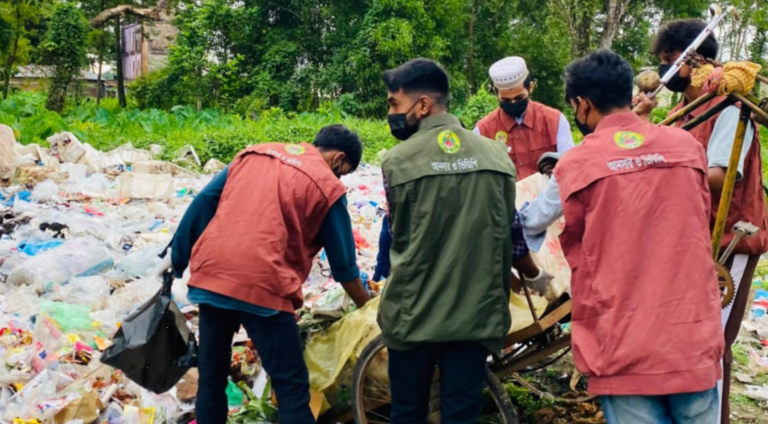 কমলগঞ্জে আনসার-ভিডিপি সদস্যদের পরিচ্ছন্নতা অভিযান