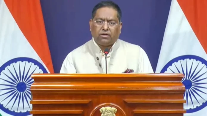 ভারতের পররাষ্ট্র মন্ত্রণালয়ের মুখপাত্র রণধীর জয়সোয়াল